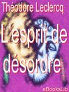 L'esprit de désordre (eBook)